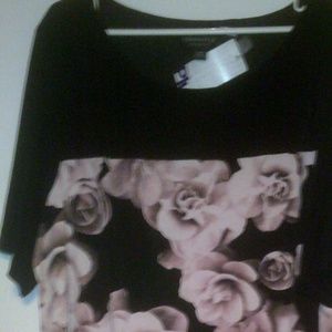 New Ladies Rose Print Dress